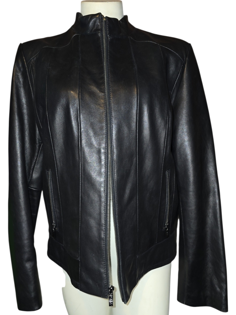 XL Pelle Studio Black Leather Jacket